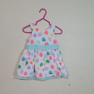 Vibrant Heart Pattern Dress